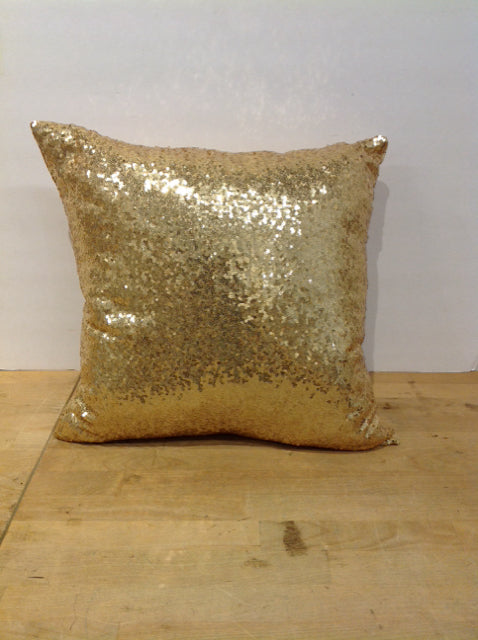 Gold Sequined Pillow