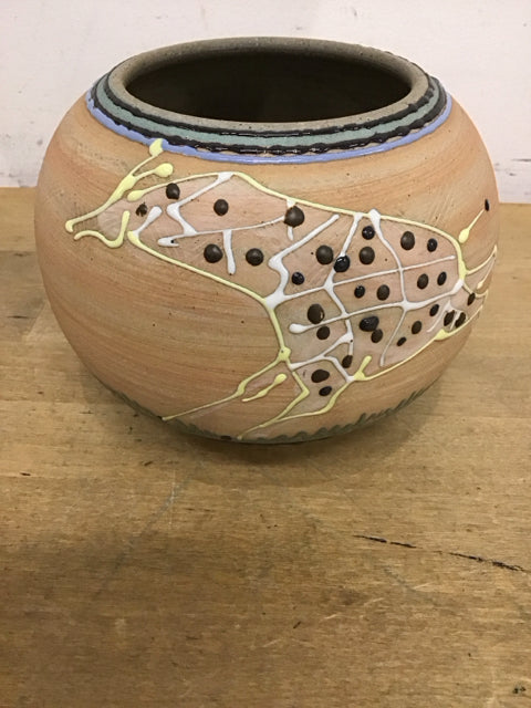 5.5" Antelope Painted Ceramic Bowl
