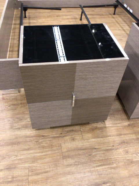 24.25" X 17.75" X 25.75" RTG Dominique Gray Nightstand