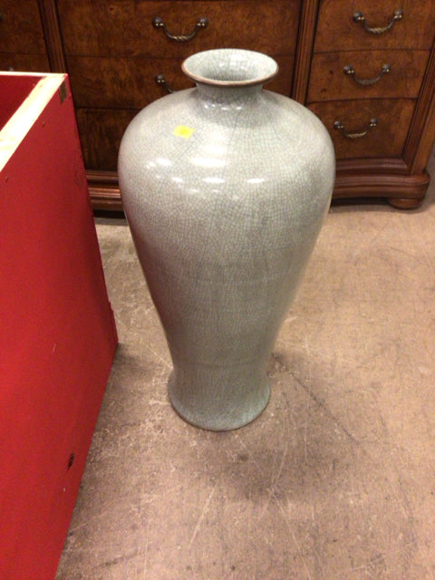 34" Tozai Home Blue Ceramic Floor Vase