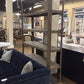 AS-IS RH Grey Wood Tall Bookcase(Chip Bottom Left/Blemishes)