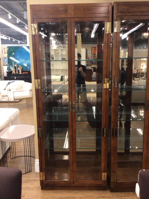 Henredon Wood & Glass Display Cabinet