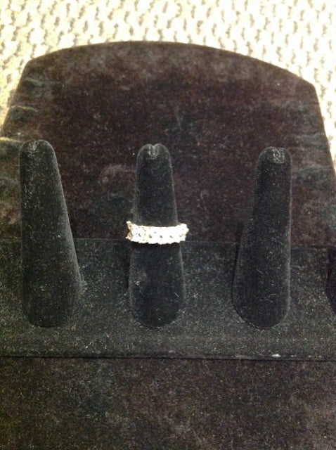 Silver Ring w/Rhinestones