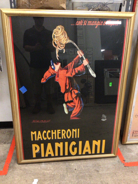 38 7/8" X 52 1/2" Maccheroni Pianigiani Gold Framed Poster Print