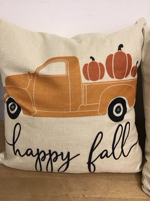 16" Fall "Happy Fall" Down Filled  Pillow