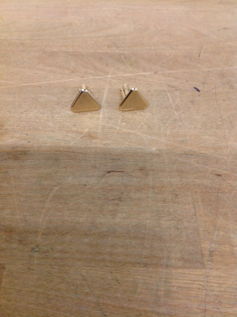 Gold Tone Triangle Cufflinks