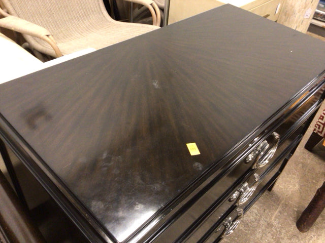 AS-IS Judith Hamilton Marge Carson 3 Drawer Espresso Bombay Chest(Top Scratches)