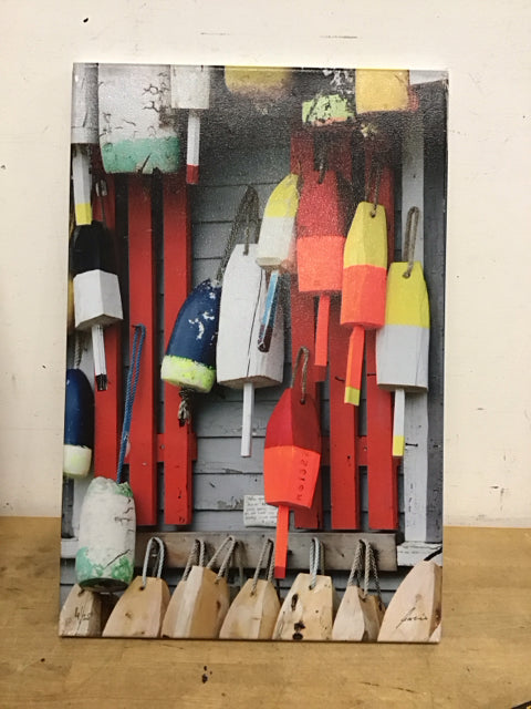 24" X16" Nautical Buoys Art