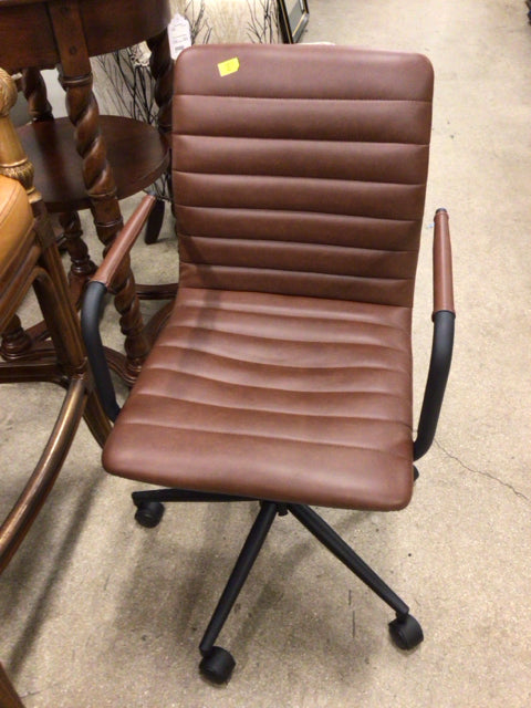 36.25" X 25.5" X 25.5" Martha Stewart Taytum Swivel Task Chair with Armrests