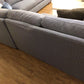 City Furniture Kevin Charles Navy/White Stripe Fabric 4 PC Sectional