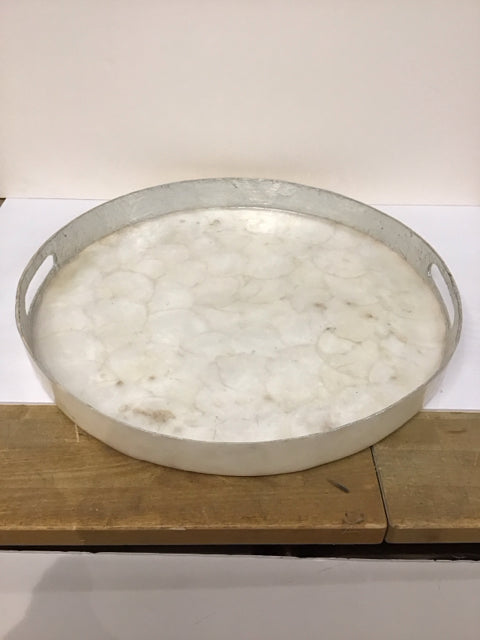 20"Rd Mother of Pearl Tray