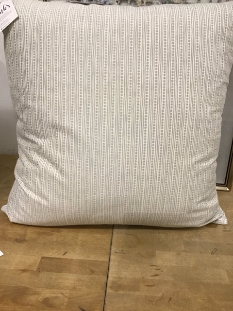 26" Bellamy Lane Sage & Cream Stripes & Dots Pillow