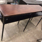 AS-IS 17" X 66" Wood & Metal Console Table(Top Scracthed)