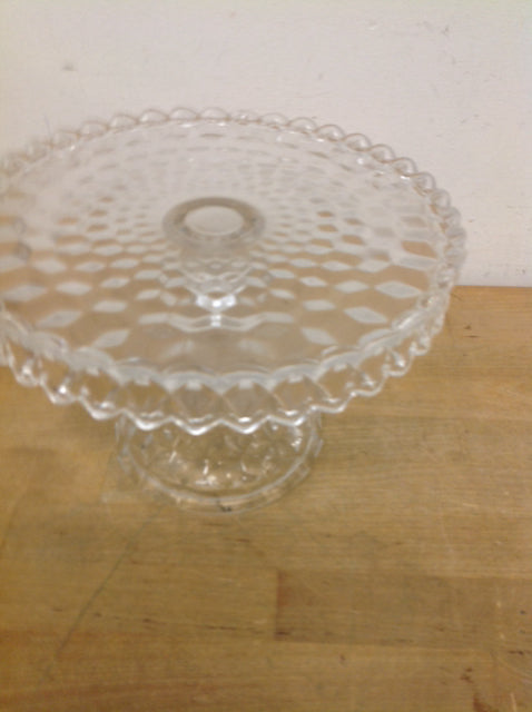 10" Cut Glass Cake Stand