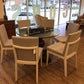 6-Cream Metal/Beige Upholstered Dining Chairs