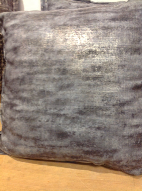 Pillow- 20" Blue & Silver Texture