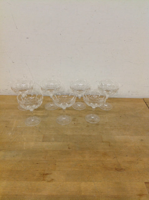 7 Stuart Glencoe Clear Champagne Glasses