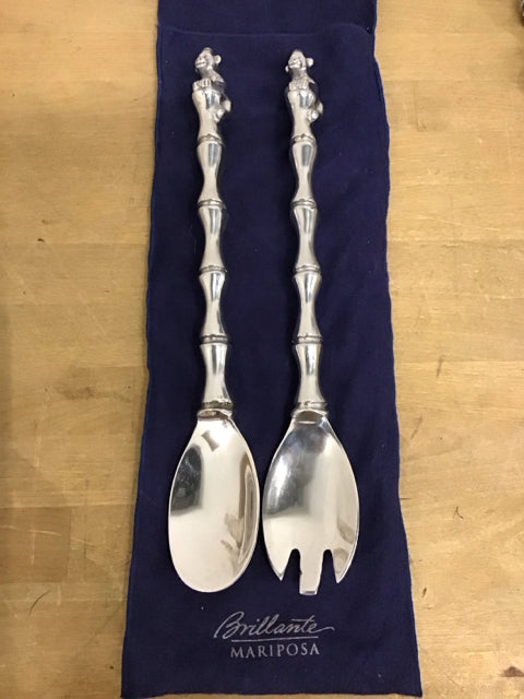 Mariposa Silver Monkey Salad Fork/Spoon