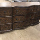 AS-IS A.R.T Furniture Dark Wood Nine Drawer Dresser(Top Scratches)