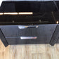 17" X 25 1/4" AS-IS Black Navi Nightstand(Top Scratched)