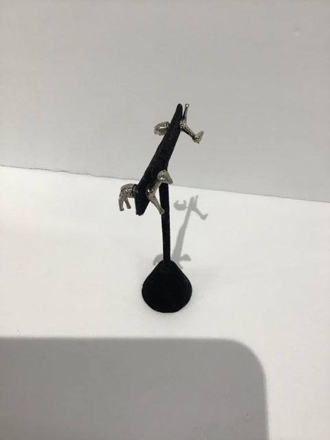 Silver Giraffe Earrings