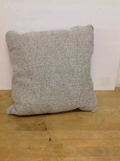 Square Grey/White Texture Upholstered Pillow