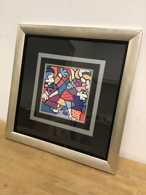 22" x 22.5" Britto Man/Woman Dancing