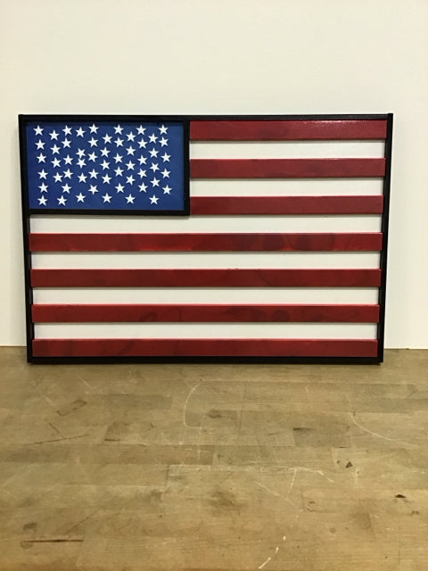 17x26 Wood Flag By Susan David