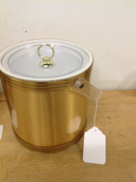 8" Vintage Gold Ice Bucket