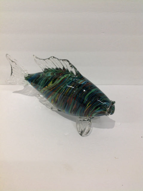Murano Style Crystal Rainbow Fish