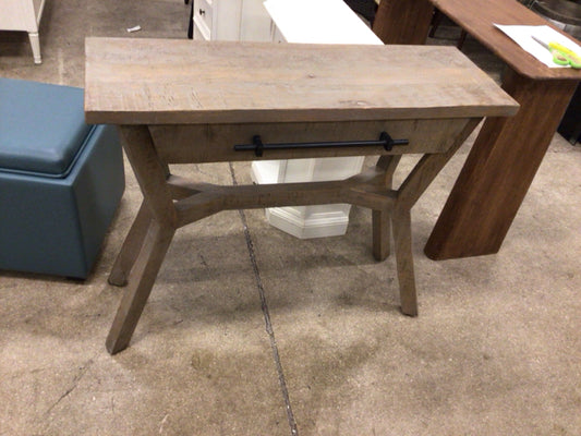 Narrow Wood One Drawer Console Table