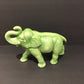 11" Green Ceramic Elephant