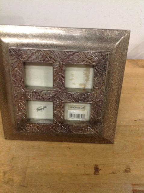 Photo Frame- 7" Silver Leaf