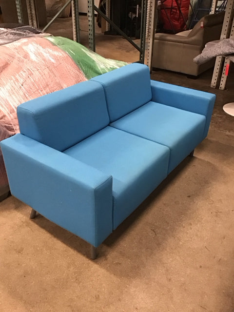 Allseating Polynesian Blue Love Seat