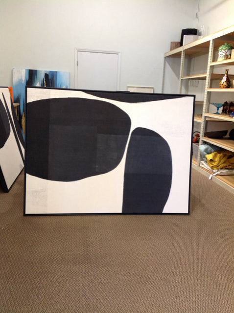 65x48 Framed Abstract Print on Canvas