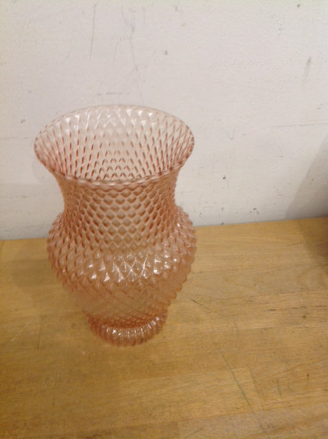 Vase- 8" Blush Glass