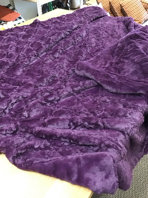 Purple Plush Throw