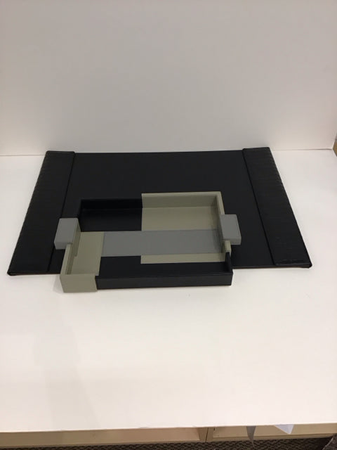14x10 Global Views Leather Desk Tray Set