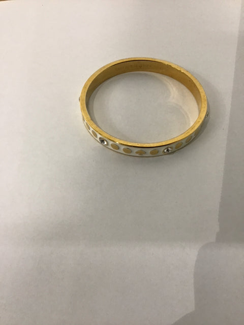 Kate Spade Gold White Enamel Bracelet