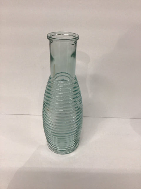 11" Glass Bottle w/Rings
