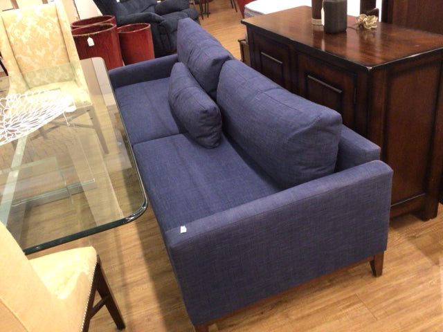 AS-IS Kravet Furniture Navy Blue Sofa(Marks/Light Soil)