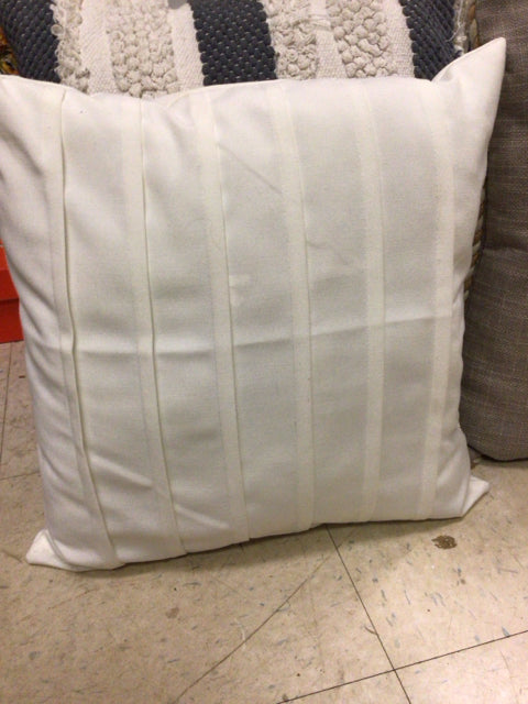 White Pleated Pillow