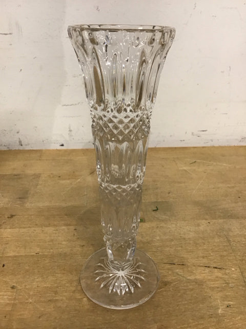 8" Cut Glass Crystal Bud Vase