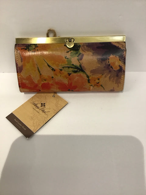 Patricia Nash Leather Wallet w/Floral Decor