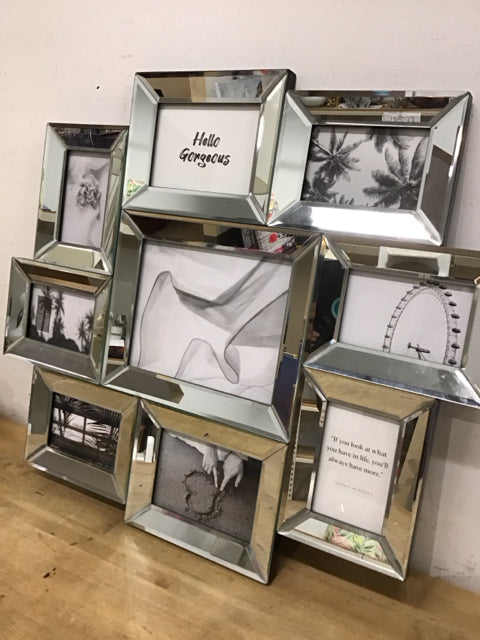 Z Gallerie 25.5"x29.5" Mirrored Collage 8 Picture Frame