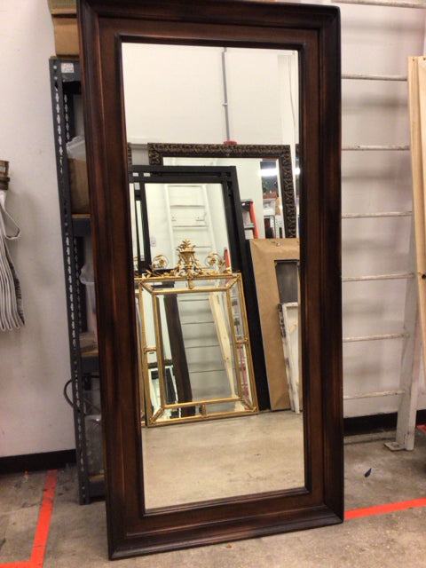 80" X 37" Wood Framed Beveled Mirror