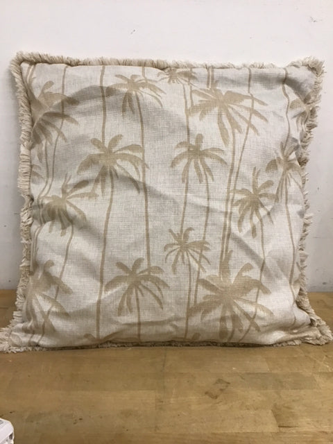 22" Cream & Beige Palm Tree Outdoor