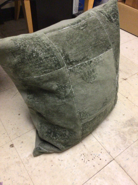 Green Denim Fabric Pillow