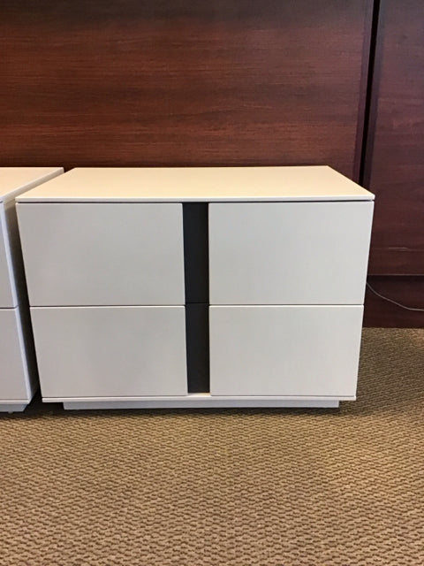 27.5"x13" Castelllo By Habitus Nightstand Light Gray