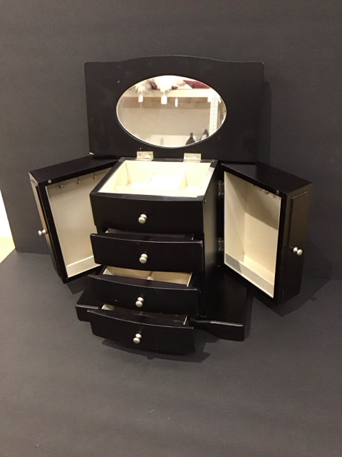 Black Wood Jewelry Box